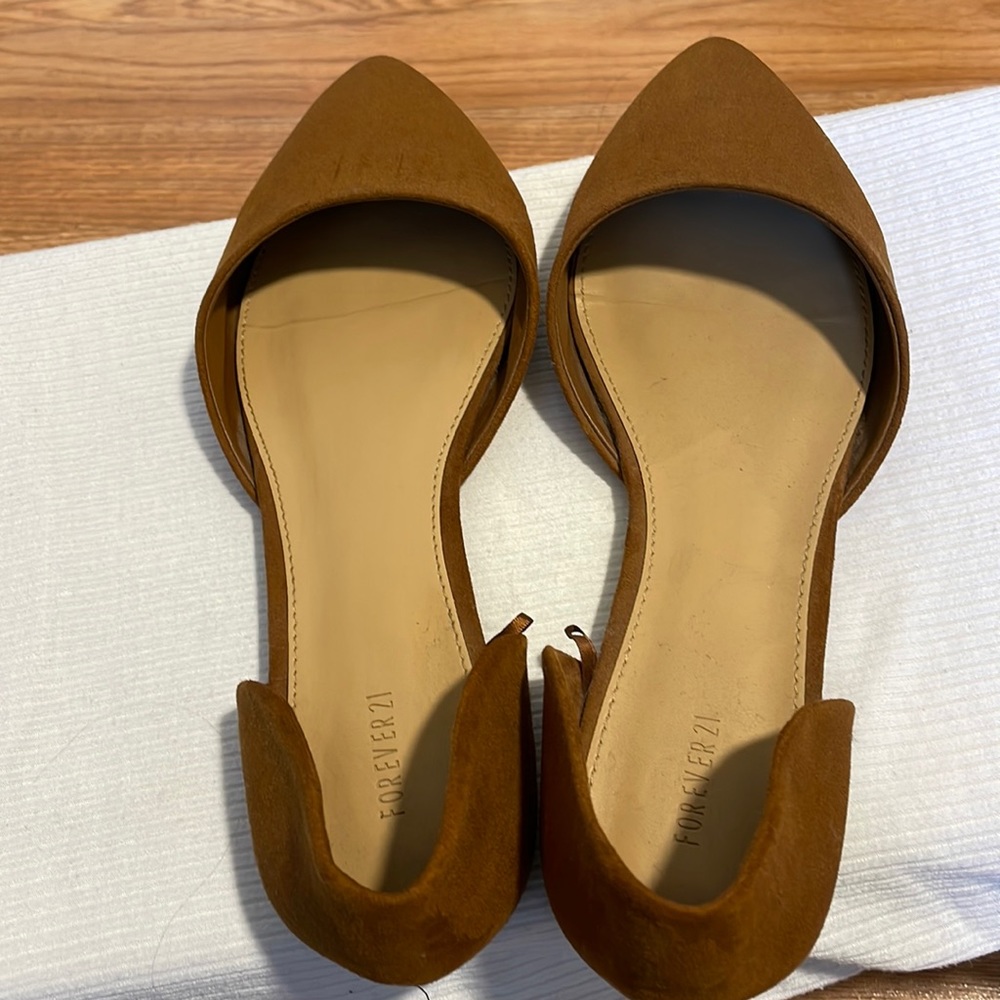 Tan slip ons